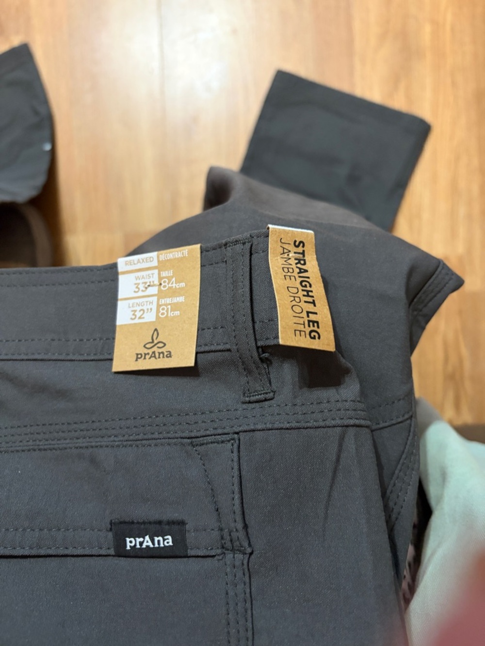 prAna Stretch Zion Pant - Water Repellent / Roll-up Hem - Grey - Picture 3 of 14